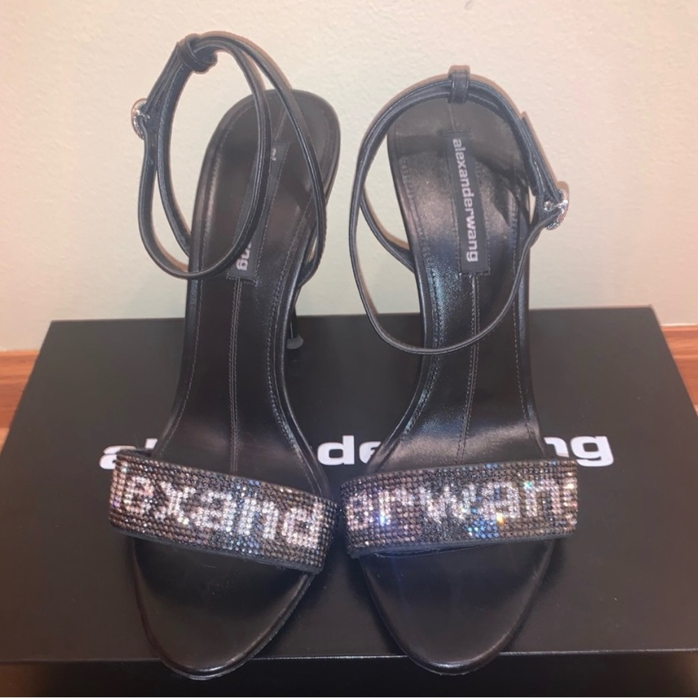 Alexander Wang crystal Julie heels
